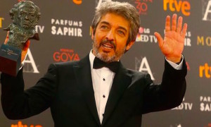 Ricardo Darín, con su Goya.