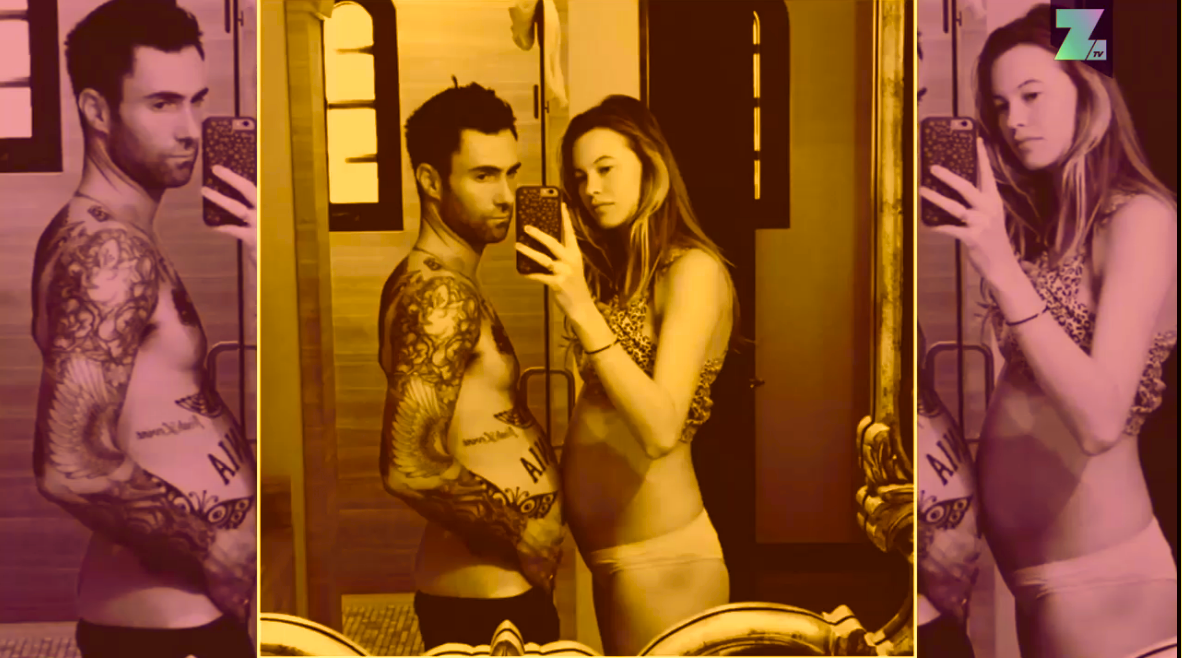 Adam Levine y su esposa