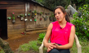 Guadalupe, adolescente periodista nicaragüense