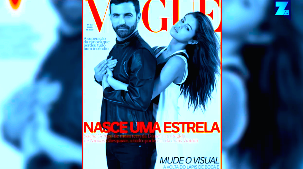 SELENA Y DISENADOR VOGUE