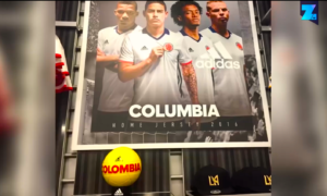 Póster de Adidas con Columbia.