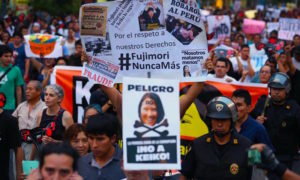 Manifestaciones contra Keiko Fujimori