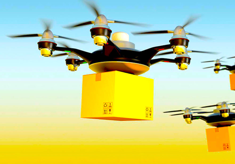 drones carrying packages 1 - UPS y Sus Drones