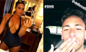 NEYMAR LOVATO 300x180 - Neymar y Demi Lovato Flirtean Por Instagram