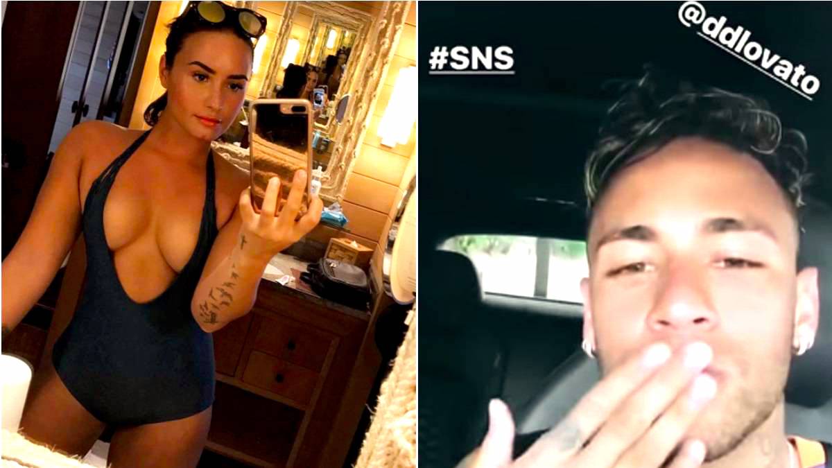 NEYMAR LOVATO - Neymar y Demi Lovato Flirtean Por Instagram