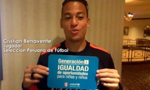 benavente 300x180 - Cristian Benavente Se Une A Campaña De Unicef