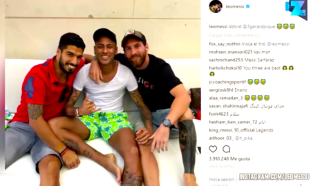 messi 3 amigos 450x270 - El Regreso De Neymar Provoca Un incendio En El Barça