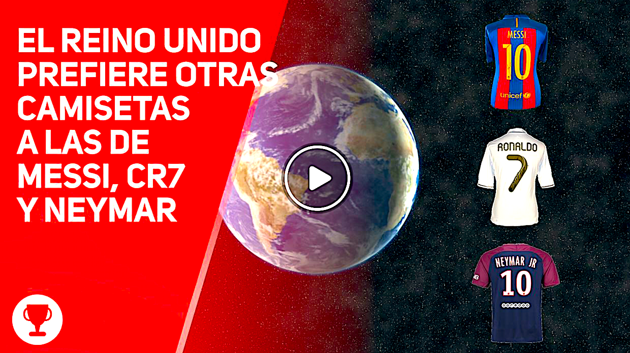 camisetas - Reino Unido No Compra Camisetas De Messi, CR7 y Neymar