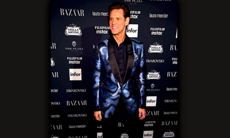 jim carrey 1 450x270 - Jim Carrey Se Burla De La Moda En Pleno NYFW