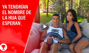 ronaldo y georgina 300x180 - Revelan El Nombre De La Hija De CR7 y Georgina