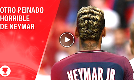 NAYMAR PEINADO 450x270 - Neymar Luce Su Peinado Más Feo Hasta La Fecha