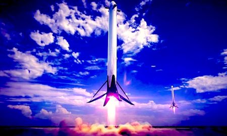 falcon Heavy Rocket 450x270 - París-Nueva York: 30 Minutos