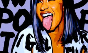 CARDI BA LENGUA FUERA 300x180 - Cardi B: Dramática Boda