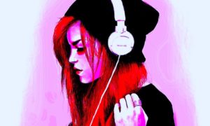 Red hair girl headphones listen music art drawing 3840x2160 1000x600 300x180 - Las 10 Mejores Canciones De La Semana