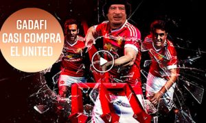GADAFI 300x180 - El Dictador Gadafi Casi Compra El United En 2004