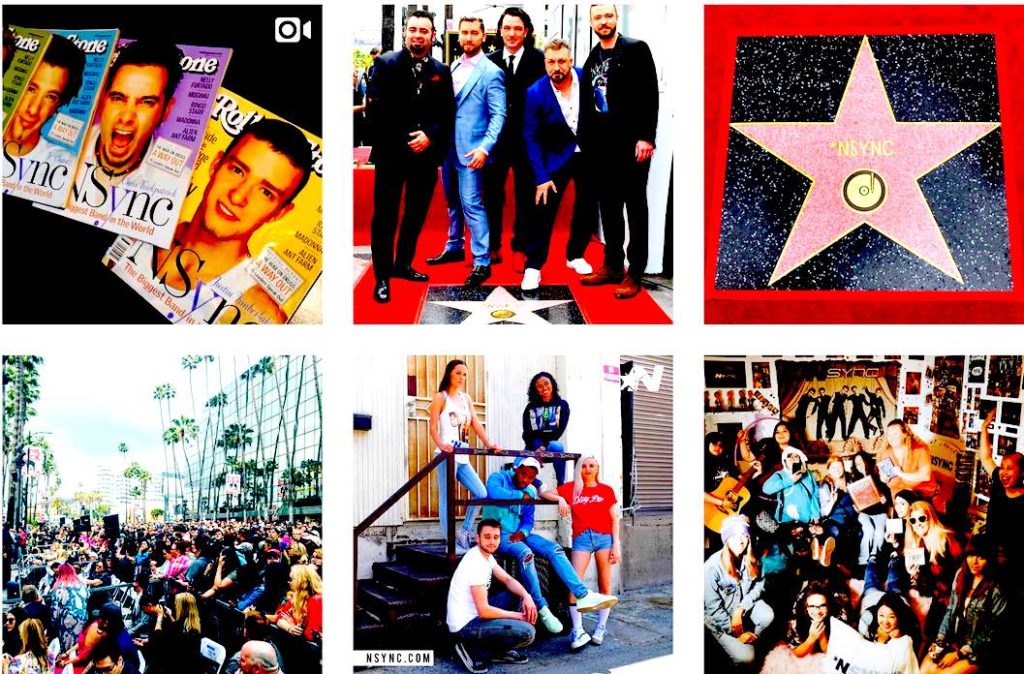 NSYNC INSTA 1024x674 - Nsync Se Reúne En El Paseo De La Fama