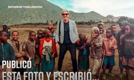 ELLEN 450x270 - La Polémica Foto De Ellen Degeneres Con Niños Africanos