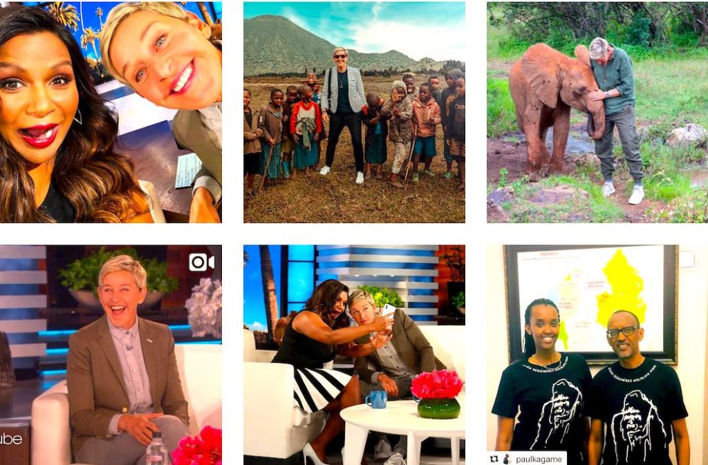 ellen INSTA 1024x673 - La Polémica Foto De Ellen Degeneres Con Niños Africanos