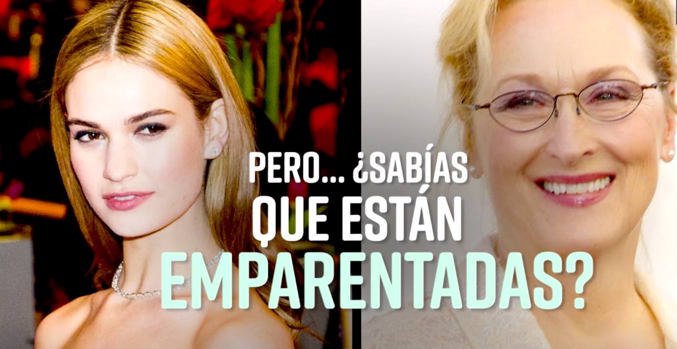 LILY Y MERYL - Meryl Streep Descubre Que Es Prima Lejana De Lily James