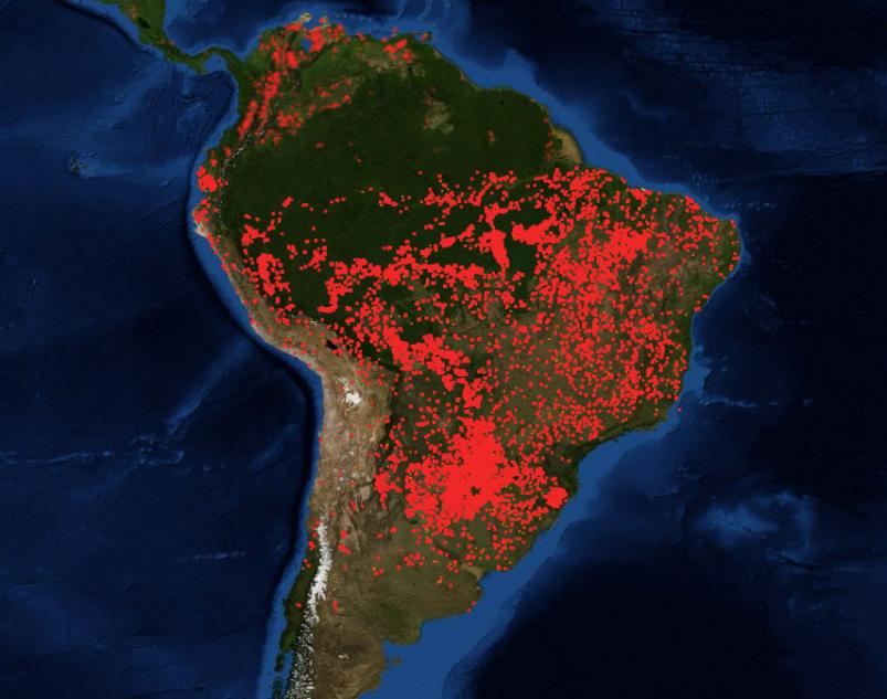 focos incendio amazonas - #PRAYFORAMAZONAS