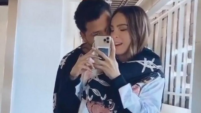 belinda y christian nodal 1 - Belinda presentó a Christian Nodal con su familia y la reacción de su hermano genera polémica