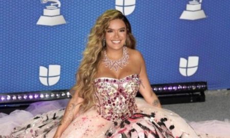 1605833859009 Karol G.001 450x270 - Karol G lleva el look más rebelde de los Latin Grammys 2020