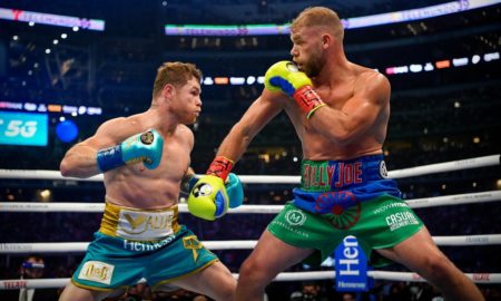 Canelo 450x270 - "Canelo" destruyó a Saunders para unificar títulos mundiales