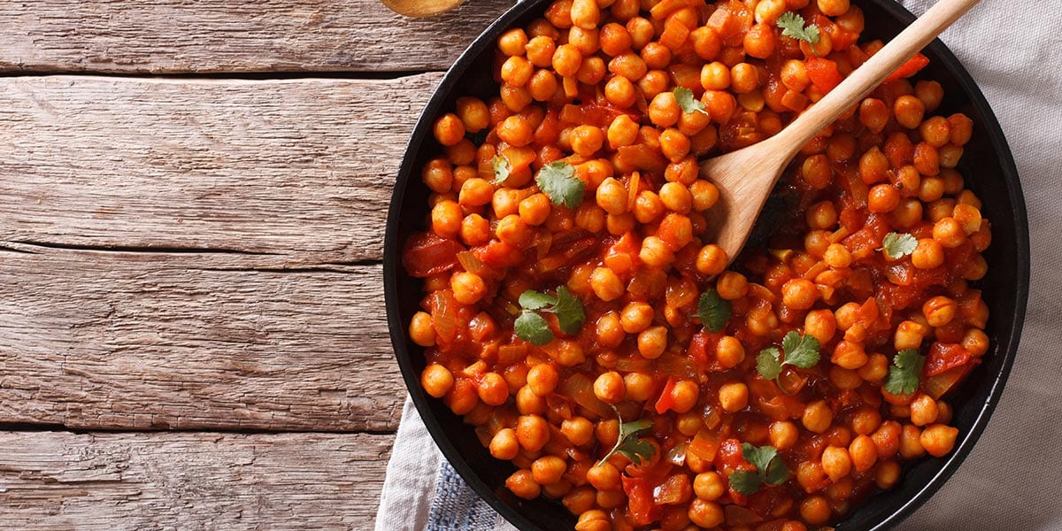 PC garbanzos con tomate y cebolla - Garbanzos con cebollita