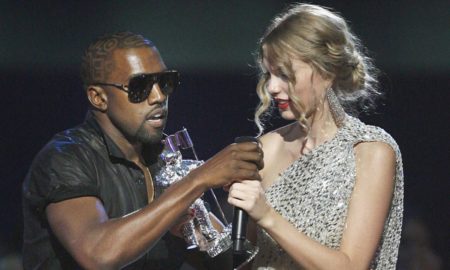 kanye west taylor swift 450x270 - Kanye West y Taylor Swift, nominados al Grammy