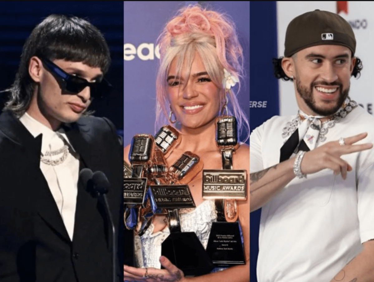 Doble P Bad Bunny Karol 1200x904 - Becky G y Carin Leon encabezan premios Lo Nuestro